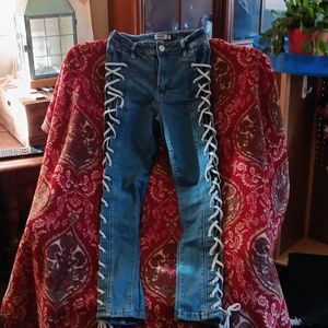 Rue 21, size 2, lace up jeans